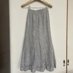 MAJESTIC LEGON 水色 レーススカート