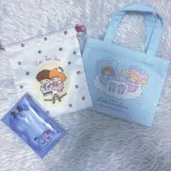 キキララ50周年シークレットミニ巾着&手提げバッグ＆マルチポーチセット