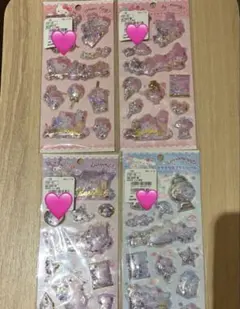 サンリオ キラキラカプセルシール 4枚セット