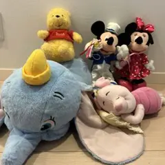 ダンボ・プーさん・ミッキー・ミニー ぬいぐるみ 5体セット