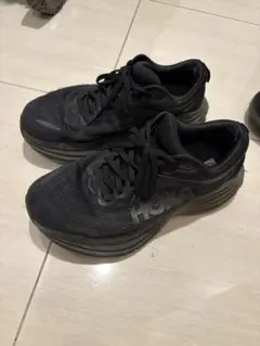 HOKA ランニングシューズ ブラック 25cm - メルカリ