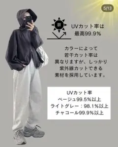 Petitijo 【cahoさんコラボ】UVカット　Wジップマウンテンパーカー