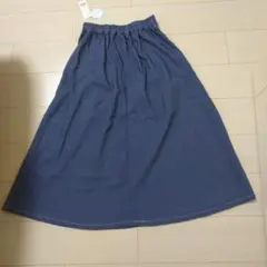 ロングスカート デニム風