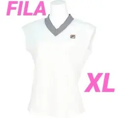 フィラ　テニス　フレンチスリーブシャツ　XL【新品】レディース　ウェア　ホワイトのサムネイル