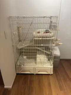 アイリス スリムキャットゲージ2段☆爪とぎポール☆爪切り☆給水器