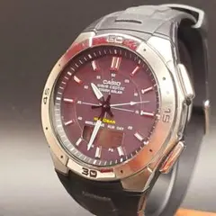 稼働品 カシオ ウェーブセプター デジタル 電波ソーラー メンズ 黒