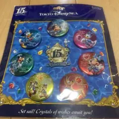 東京ディズニーシー15周年　缶バッチセット