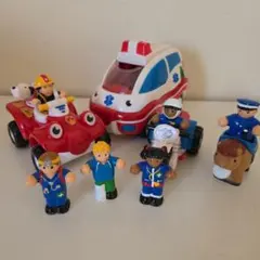WOWToys おもちゃ 乗り物 ミニカー お人形 セットのサムネイル