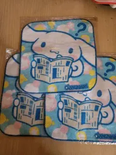 ③非売品…シナモンロール…朝日新聞、サンリオコラボ　プチタオル　三枚、新品未使用