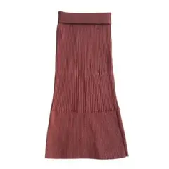 ADAM ET ROPE アダムエロペ/リブタイトスカート　フリーサイズ