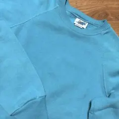 usa製SweatsAndSurfブランク無地シアンスウェット水青ヴィンテージM