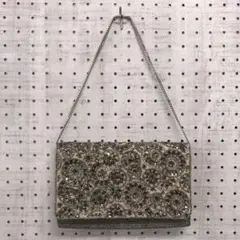 レトロ ヴィンテージライク ANAN'S ビーズ ビジュー刺繍 ハンドバッグ