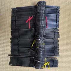 黒い衣類ハンガー多数セット50本