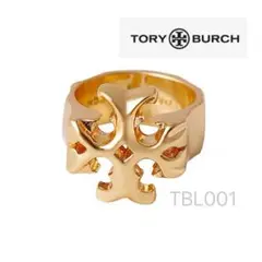 TORY BURCH ゴールドトーン ロゴ リング　us7のサムネイル