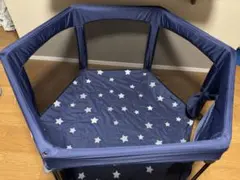日本育児　洗えてたためる　ポータブルベビーサークル　星柄