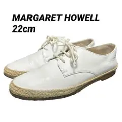 MARGARET HOWELL 22cm 白 エスパドリーユ クレープソールのサムネイル