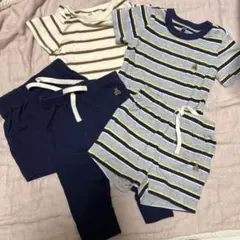 【Baby GAP】半袖ボディスーツ2枚　半ズボン2枚 長ズボンセット