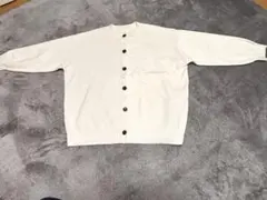 LOWRYSFARM アイボリー 長袖カーディガン フリーサイズ