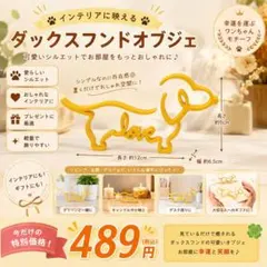 ダックスフンド 犬 オブジェ インテリア 北欧風 3d