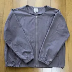 Samansa Mos2 アウター　ノーカラージャケット　綿100%フリーサイズ