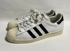 adidas SUPERSTAR 80s ホワイト / ブラック 27.5