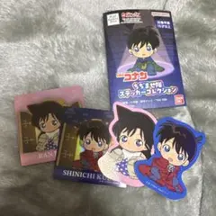 名探偵コナン　ちぢませ隊ステッカーコレクション　工藤新一&毛利蘭