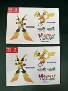 ポケモンZA M次元ラッシュ　メガライチュウ　ステッカー 2枚