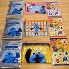 【匿名配送】パペットスンスン クリアポーチ スシロー　シール付き　SUNSUN