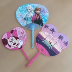 ディズニー うちわ 3本セット