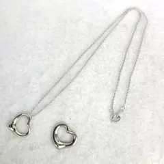 〇極美品〇ティファニー　オープンハート　2個セット　925　ネックレス