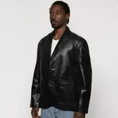 Stussy ブラック レザージャケット S(K) Garage Jacket Leather – Black | Outerwear | Stüssy Japan