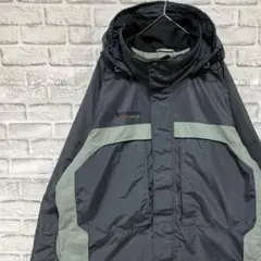 コロンビア　マウンテンパーカー　グレーL ロゴ刺繍アウトドア1118