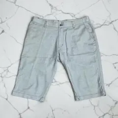 ま*さ様 adidas アディダス　ゴルフパンツ　ハーフパンツ　ロゴ　刺繍　ヘザのサムネイル