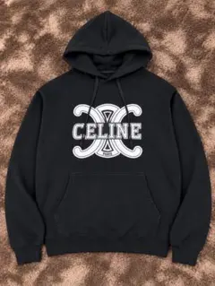 CELINE トリオンフ ロゴ パーカー ブラック