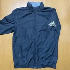 adidas ウインドブレーカー黒 ナイロンジャケットM