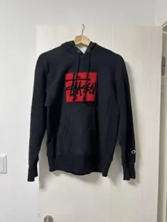 Stüssy チャンピオンコラボ　フード付きパーカー Mのサムネイル