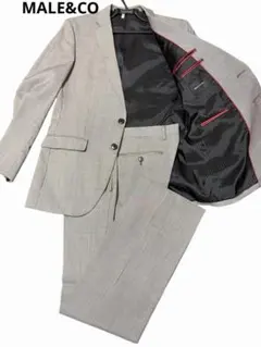 MALE&CO グレー (千鳥格子)スーツ