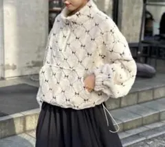 アリーバイダブルクローゼット ハーフジップボアショートプルオーバ