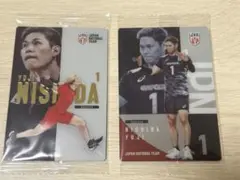 バレーボール日本代表 西田有志選手 トレーディングカード2枚セット