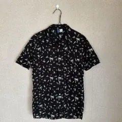 H&M シャツ 黒 アロハ