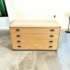 ハナコ様 2個セット 美品 天然桐 日本製 桐箪笥 マーゼルン 4段 衣装ケース comodocasa_643-kr-4c