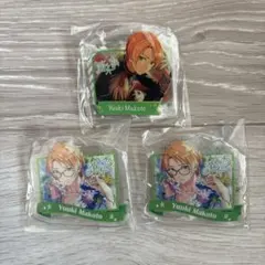 あんさんぶるスターズ　一番カフェ　アクリルバッジ　遊木真　3点