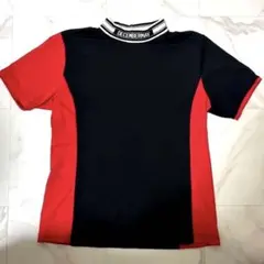 DECEMBERMAY モックネックシャツ XL ブラック レッド　美品のサムネイル