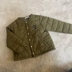 D. fesense オリーブグリーン キルティングジャケット
