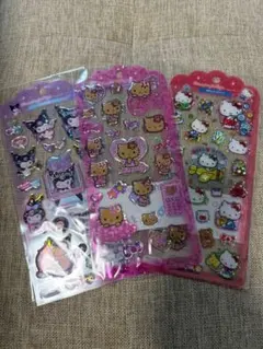 サンリオキャラクター　ドロップジェリーシール ハローキティ　日焼けキティ　クロミ