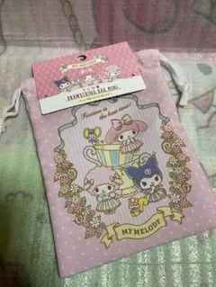 マイメロディ　クロミ　ピアノちゃん　巾着　サンリオ　ミニ巾着