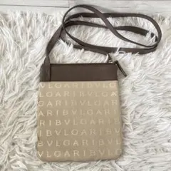 BVLGARI ブルガリ ロゴマニア ミニショルダーバッグ ベージュ 775 