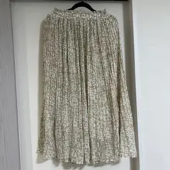 ヒョウ柄　フレアプリーツスカート