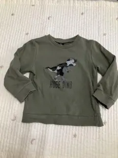 恐竜　トレーナー 裏毛長袖 100cm