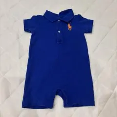 ラルフローレン　ベビーロンパース　ブルー70